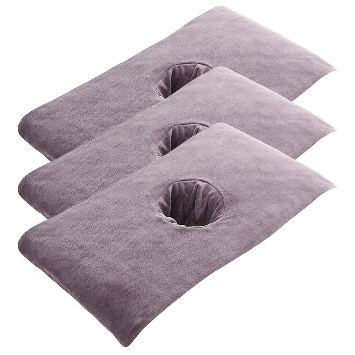 Thick Absorbent Massage Table Cover with Face Hole Soft Spa Beauty Salon Sheet - Grey